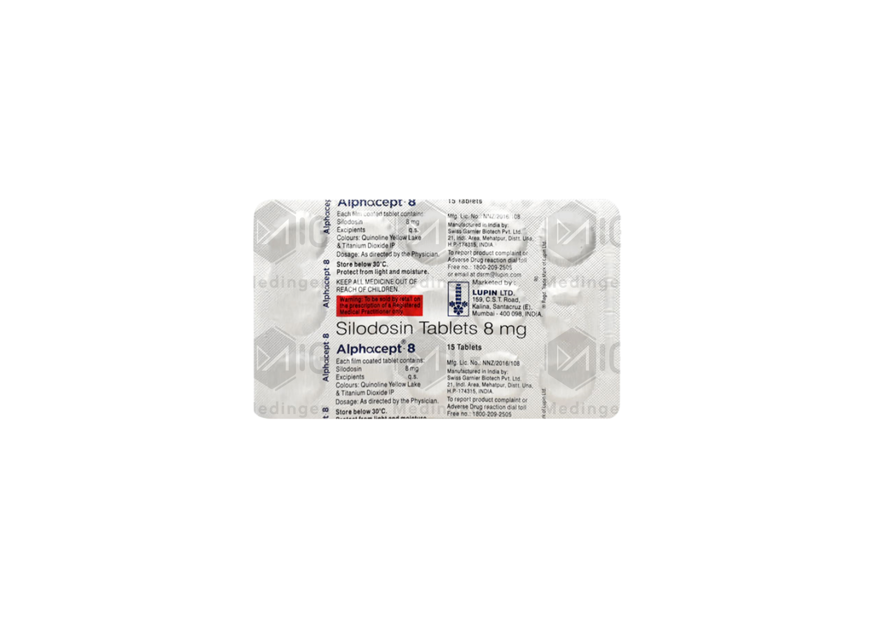 ALPHACEPT 8MG